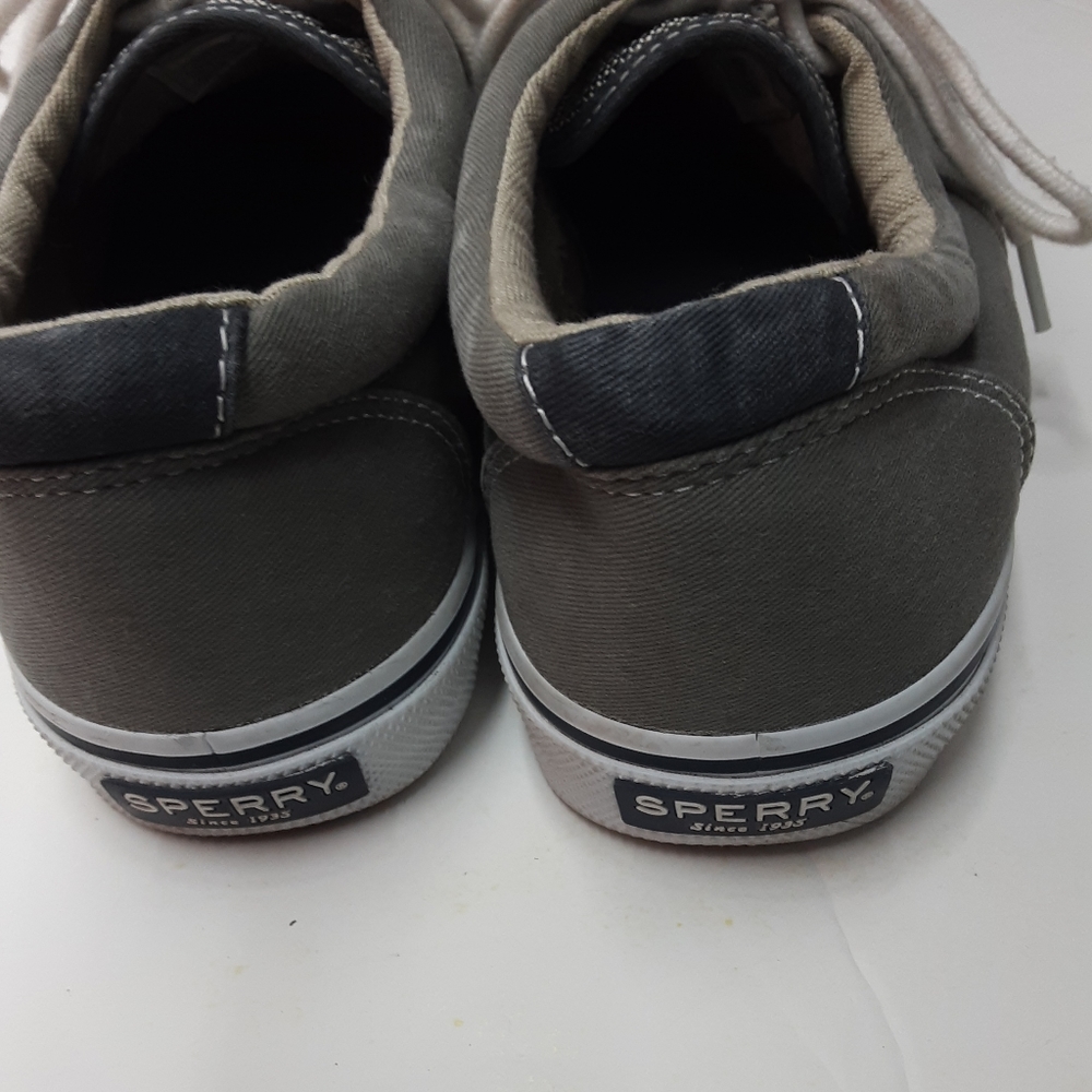 Sperry Men's Top Slider Gray Canvas Deck Shoes Sneakers Size 9.5 - Picture 6 of 10